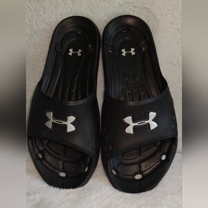 Men's Under Armour Slides, Size 10, Black, Used
